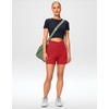 G Gradual Women’s Athletic Shorts 6″ High Waisted Casual Shorts for Women(Red)