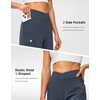 G Gradual Women’s Athletic Shorts 6″ High Waisted Casual Shorts for Women(Stone Blue)