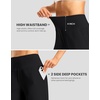 G Gradual Women’s Athletic Shorts 7 Inch with Zipper Pocket(Black)