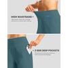 G Gradual Women’s Athletic Shorts 7 Inch with Zipper Pocket(Borealis Green)