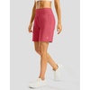 G Gradual Women’s Athletic Shorts 7 Inch with Zipper Pocket(Briar Rose)