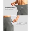 G Gradual Women’s Athletic Shorts 7 Inch with Zipper Pocket(Charcoal)