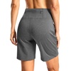 G Gradual Women’s Athletic Shorts 7 Inch with Zipper Pocket(Charcoal)