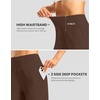 G Gradual Women’s Athletic Shorts 7 Inch with Zipper Pocket(Espresso)
