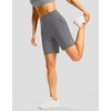 G Gradual Women’s Athletic Shorts 7 Inch with Zipper Pocket(Grey)