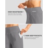 G Gradual Women’s Athletic Shorts 7 Inch with Zipper Pocket(Grey)