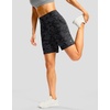 G Gradual Women’s Athletic Shorts 7 Inch with Zipper Pocket(Grey Camo)