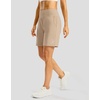 G Gradual Women’s Athletic Shorts 7 Inch with Zipper Pocket(Khaki)