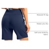 G Gradual Women’s Athletic Shorts 7 Inch with Zipper Pocket(Navy)