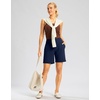 G Gradual Women’s Athletic Shorts 7 Inch with Zipper Pocket(Navy)