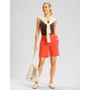 G Gradual Women’s Athletic Shorts 7 Inch with Zipper Pocket(Orange Red)