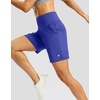 G Gradual Women’s Athletic Shorts 7 Inch with Zipper Pocket(Royal Blue)