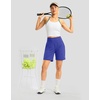 G Gradual Women’s Athletic Shorts 7 Inch with Zipper Pocket(Royal Blue)