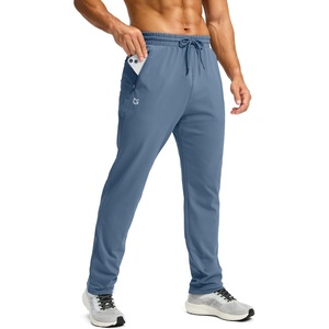 G Gradual Men’s Fleece Lined Winter Pants with 3 Zipper Pockets(Slate Blue)