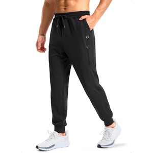 G Gradual Men’s Joggers with 4 Pockets Athletic Workout Sweatpants for Men(Black)