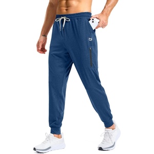 G Gradual Men’s Joggers with 4 Pockets Athletic Workout Sweatpants for Men(Dark Blue Heather)