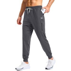 G Gradual Men’s Joggers with 4 Pockets Athletic Workout Sweatpants for Men(Dark Grey Heather)
