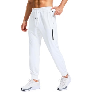 G Gradual Men’s Joggers with 4 Pockets Athletic Workout Sweatpants for Men(White)