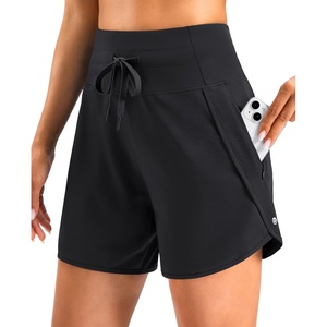 G Gradual Women’s 5″/7″ Athletic Gym Running Shorts with Zipper Pockets(Black)