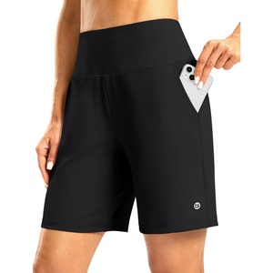 G Gradual Women’s Athletic Shorts 7 Inch with Zipper Pocket(Black)