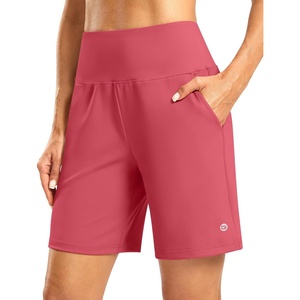 G Gradual Women’s Athletic Shorts 7 Inch with Zipper Pocket(Briar Rose)