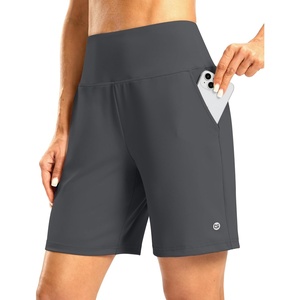 G Gradual Women’s Athletic Shorts 7 Inch with Zipper Pocket(Dark Grey)