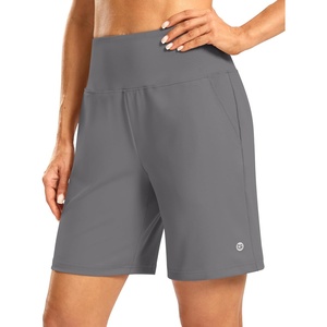 G Gradual Women’s Athletic Shorts 7 Inch with Zipper Pocket(Grey)