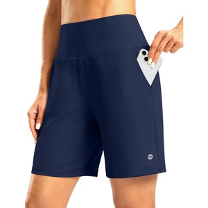 G Gradual Women’s Athletic Shorts 7 Inch with Zipper Pocket(Navy)