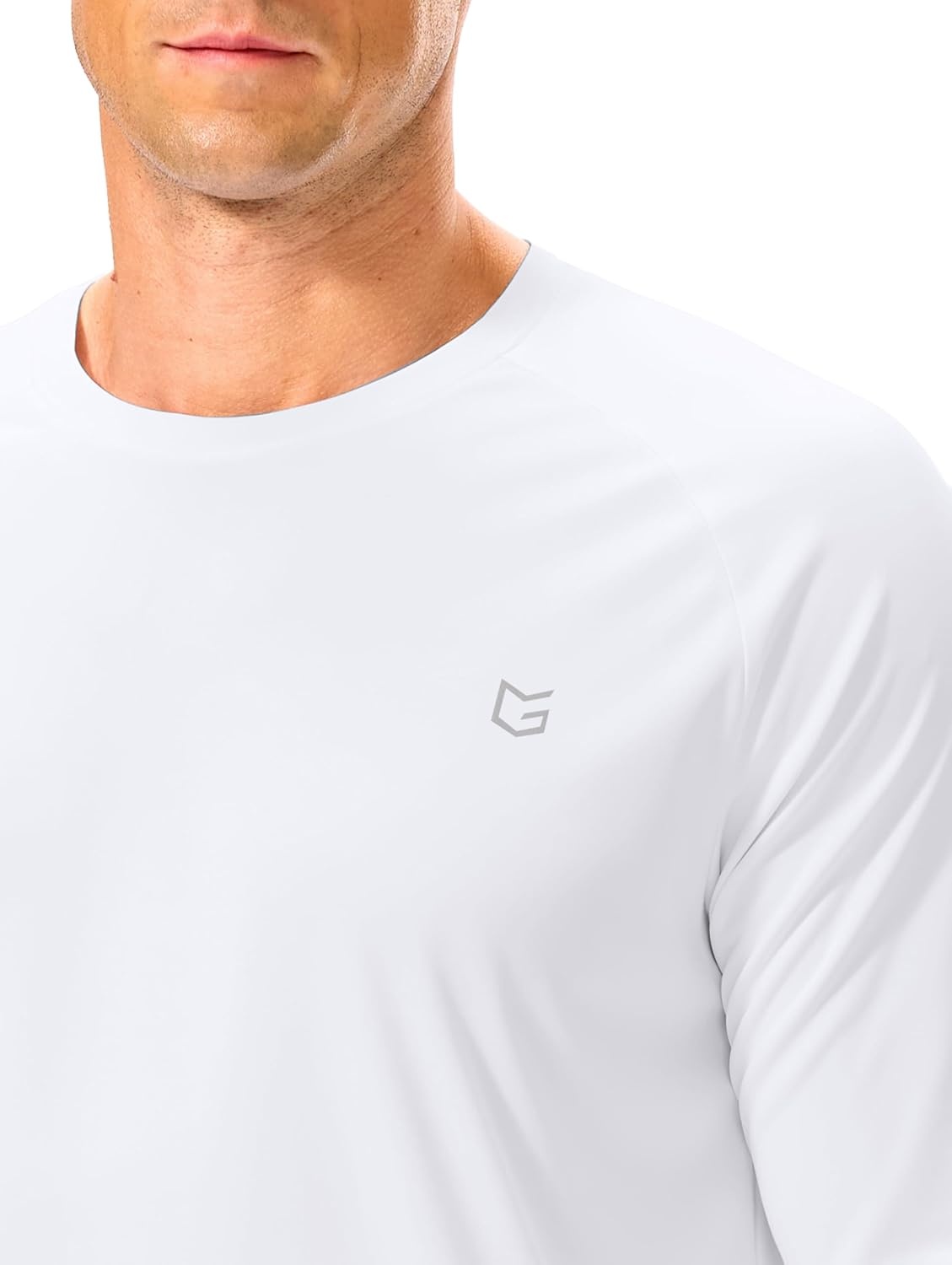 image:imageG Gradual Mens Athletic Running Shirts Long Sleeve Dry Fit Workout TShirtWhite