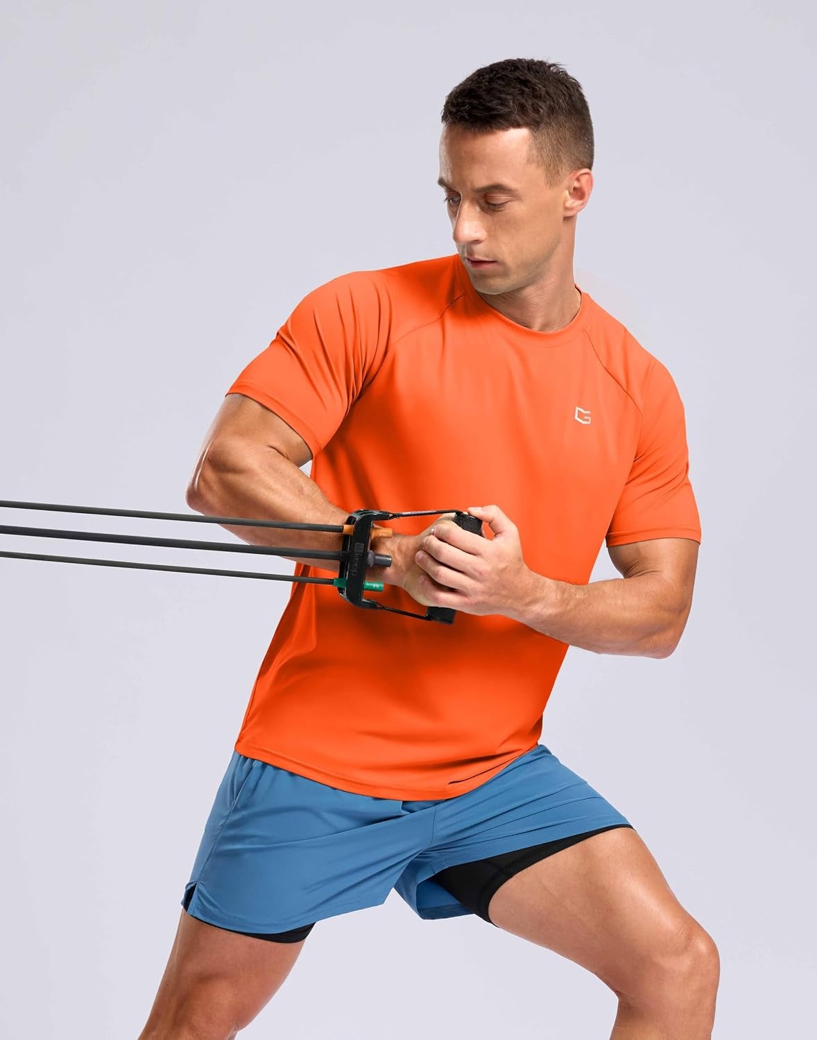 image:imageG Gradual Mens Athletic Workout TShirts Moisture Wicking Running ShirtsOrange