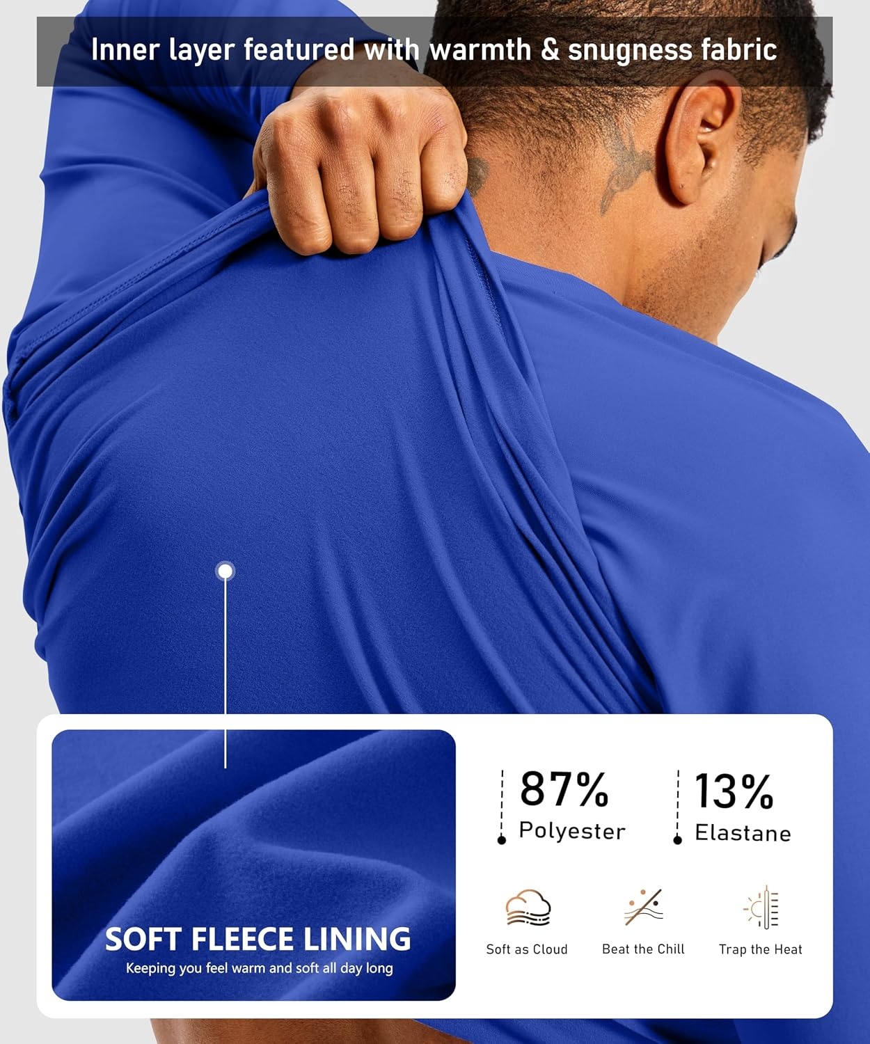 image:imageG Gradual Mens Thermal Shirts Long Sleeve Athletic Workout TShirtsRoyal Blue