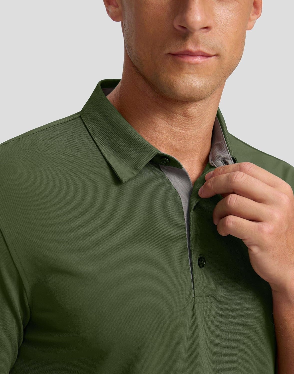 image:imageMens Golf Polo Shirts Dry Fit Moisture Wicking Performance Short SleeveAdark Green