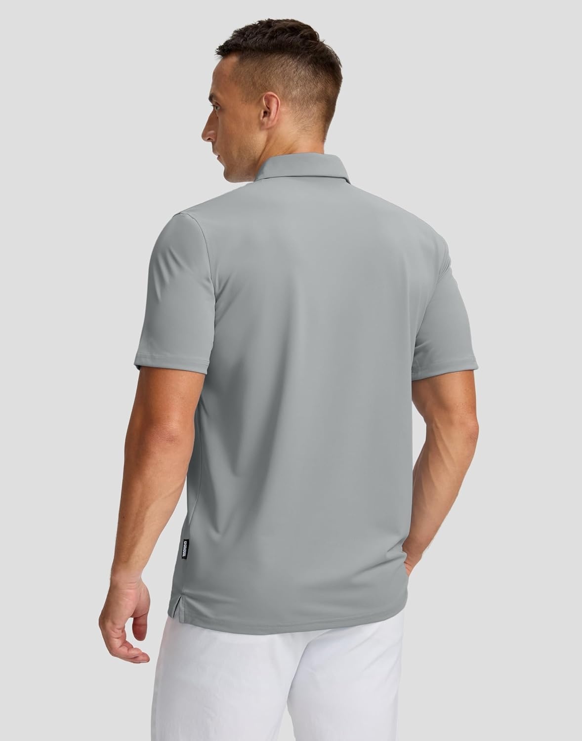 image:imageMens Golf Polo Shirts Dry Fit Moisture Wicking Performance Short SleeveAgrey