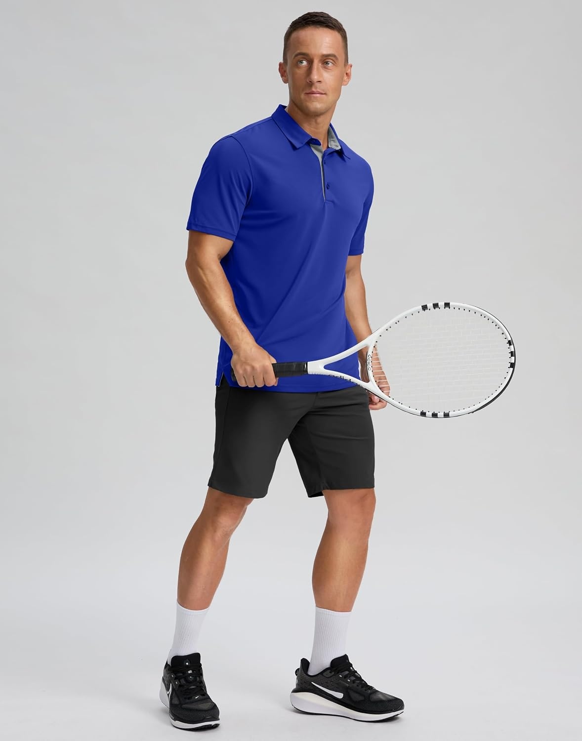 image:imageMens Golf Polo Shirts Dry Fit Moisture Wicking Performance Short SleeveAroyal Blue