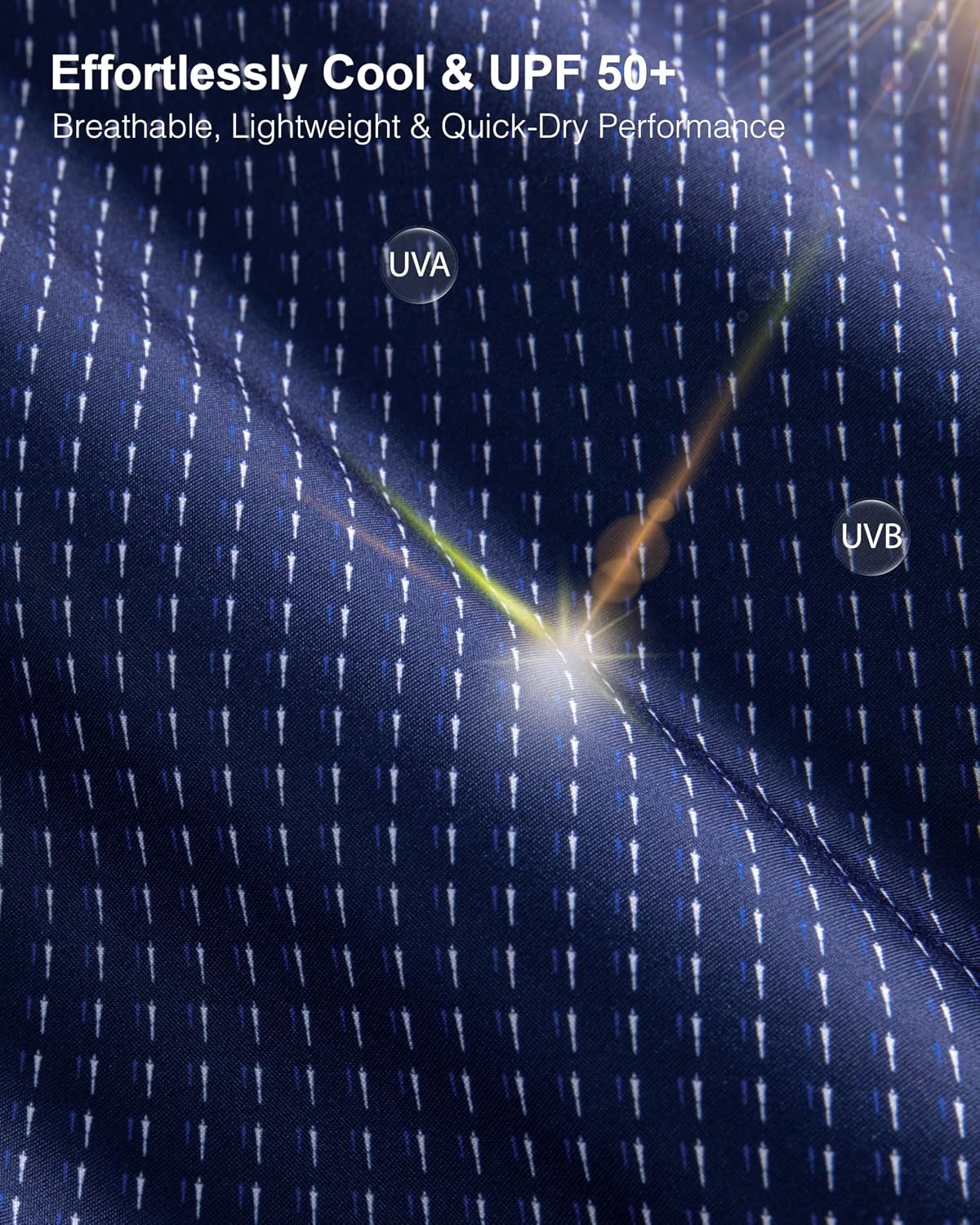 image:imageMens Golf Shirts Dry Fit Micro Print Short Sleeve PoloNavy Rocket