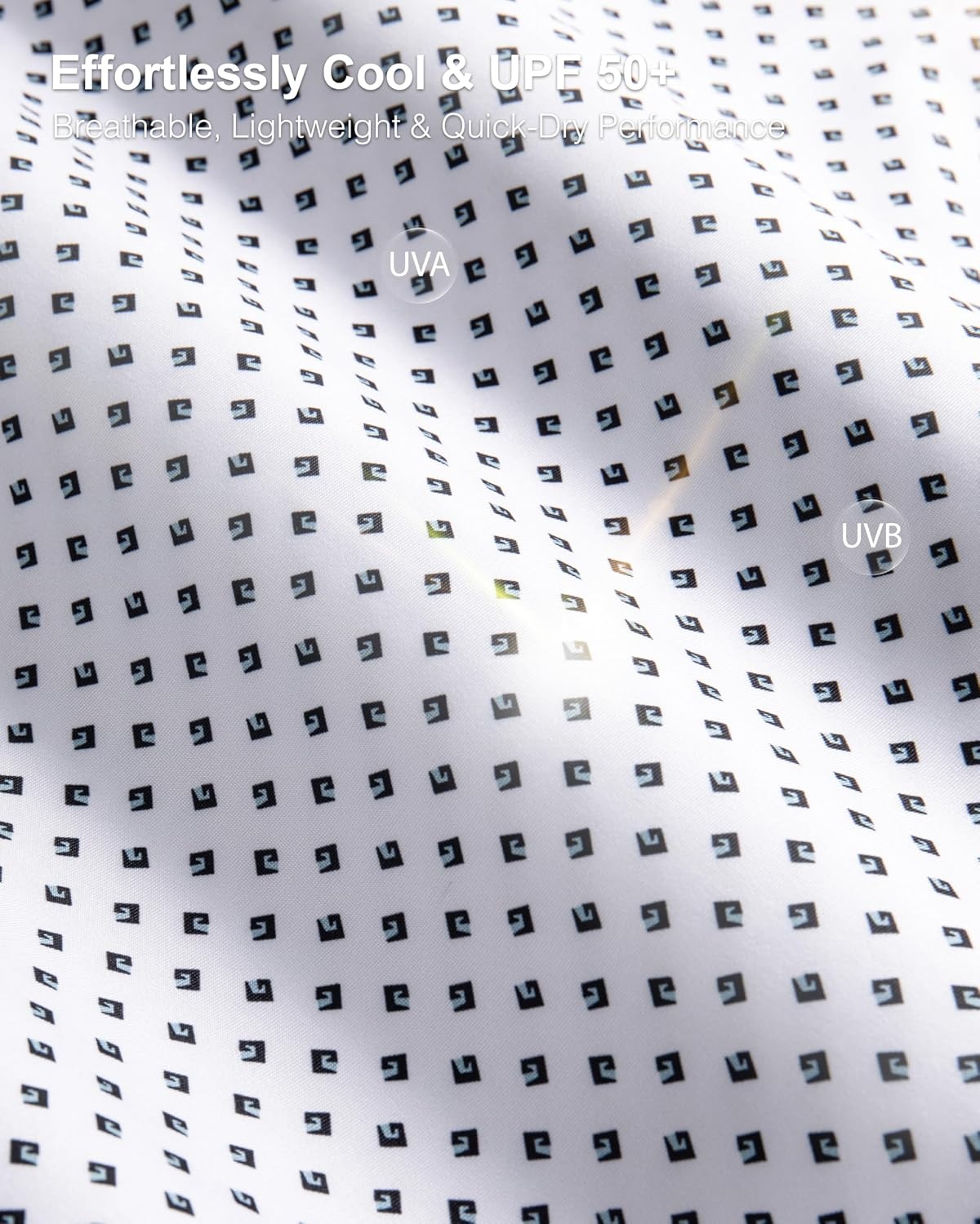 image:imageMens Golf Shirts Dry Fit Micro Print Short Sleeve PoloSwirl