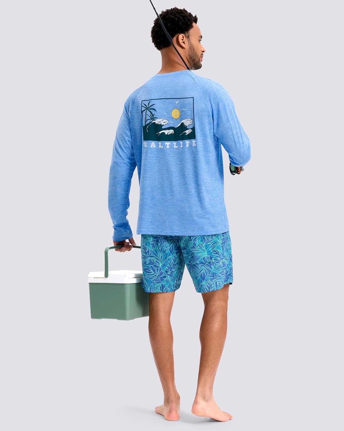 image:imageMens Sun Protection Shirts UPF 50 Rash Guard Swim for MenWaves