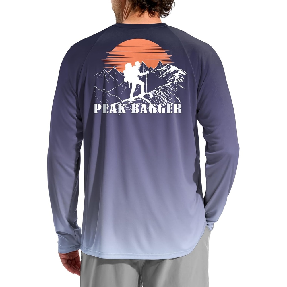 image:imageMens Sun Protection Shirts UPF 50 Rash Guard Swim for MenBlue Mountaineer