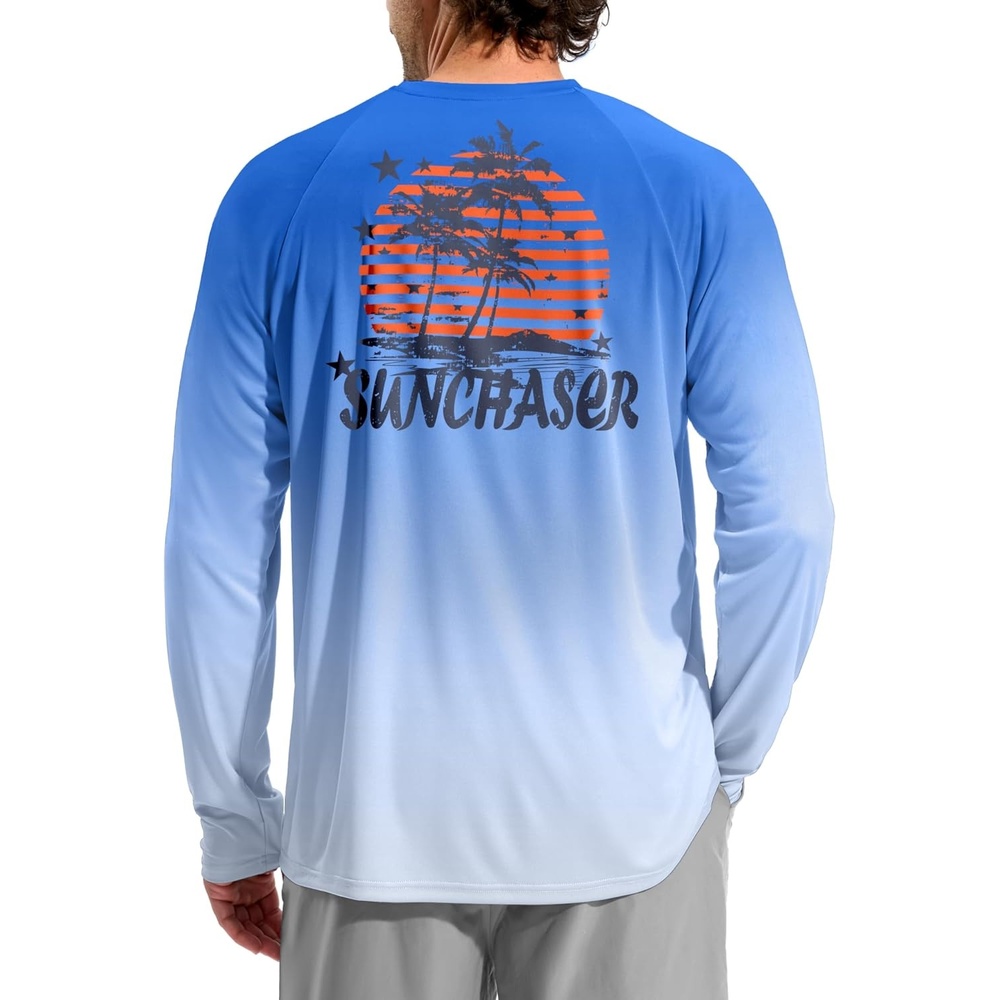 image:imageMens Sun Protection Shirts UPF 50 Rash Guard Swim for MenSun Coconut Tree