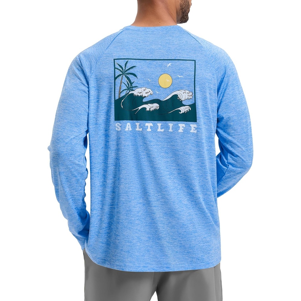 image:imageMens Sun Protection Shirts UPF 50 Rash Guard Swim for MenWaves