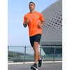 G Gradual Men’s Athletic Workout T-Shirts Moisture Wicking Running Shirts(Orange)