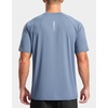 G Gradual Men’s Athletic Workout T-Shirts Moisture Wicking Running Shirts(Slate Blue)