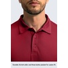G Gradual Men’s Golf Polo Shirts Long Sleeve Sun Protection Shirts UPF 50+(Chili Pepper)