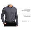 G Gradual Men’s Golf Polo Shirts Long Sleeve Sun Protection Shirts UPF 50+(Dark Grey)