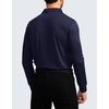G Gradual Men’s Golf Polo Shirts Long Sleeve Sun Protection Shirts UPF 50+(Navy)