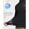 G Gradual Men’s Quarter Zip Pullover Running Athletic Shirts Long Sleeve(Black)