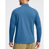 G Gradual Men’s Quarter Zip Pullover Running Athletic Shirts Long Sleeve(Lake Blue)