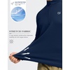 G Gradual Men’s Quarter Zip Pullover Running Athletic Shirts Long Sleeve(Navy)