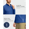 G Gradual Men’s Quarter Zip Pullover Running Athletic Shirts Long Sleeve(Royal Blue)