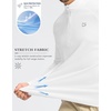 G Gradual Men’s Quarter Zip Pullover Running Athletic Shirts Long Sleeve(White)